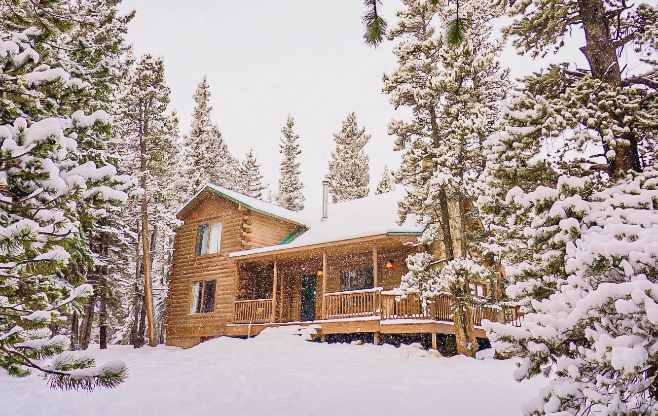 Winter in the Colorado high country near Timber Valley Lodge